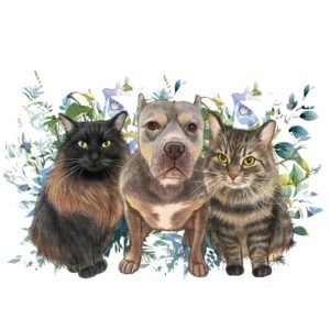 Pastel Style Custom Pet Portrait | Digital Illustration (No hard copies mailed out)
